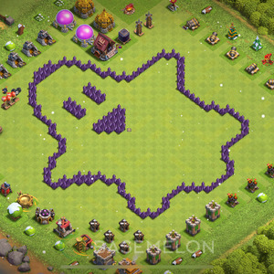 Town Hall Level 7 Progress Base Design 2025, Layout #1425