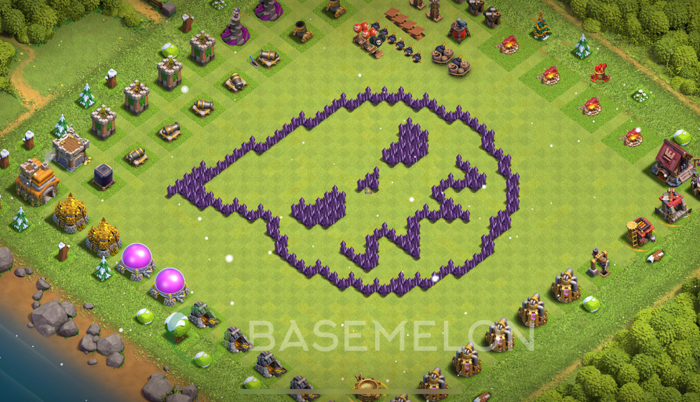 Town Hall Level 7 Progress Base Design 2025, Layout #1714