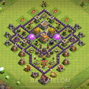 Town Hall Level 7 Farm Base Design 2025, Anti 2 Stars, Anti Everything, Layout #1803