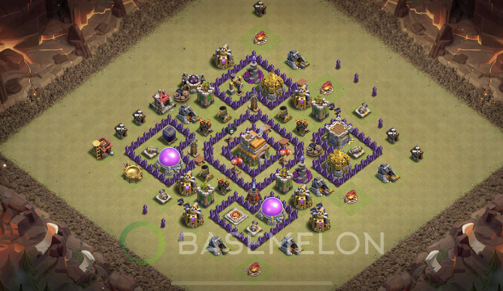 Rathaus Level 7 Krieg Base 2025, Anti Air, Hybrid, Layout #1829