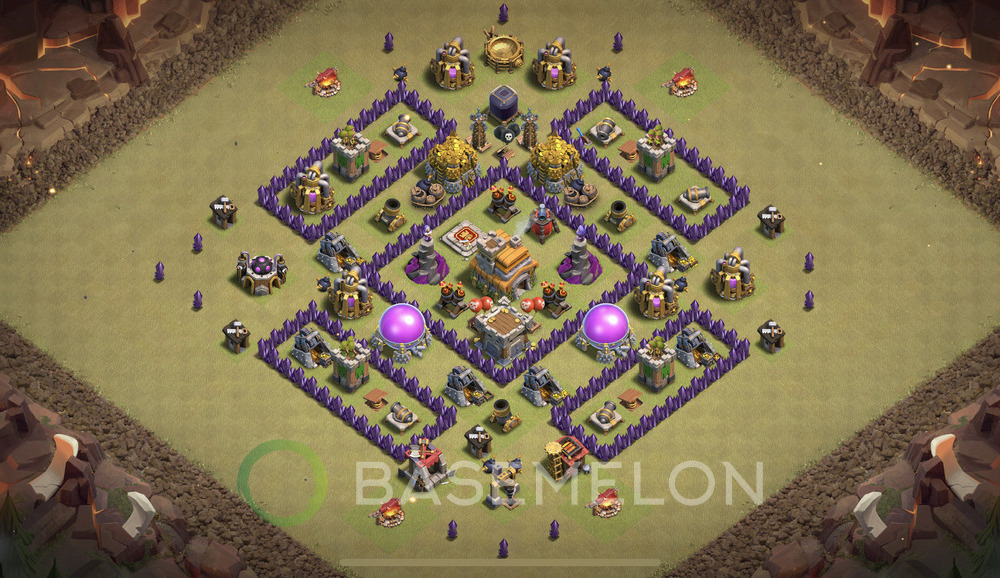 Rathaus Level 7 Krieg Base 2025, Anti 2 Sterne, Anti Alles, Layout #1830