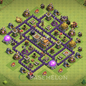 Town Hall Level 7 Trophy/Defense Base Design, Anti 2 Stars, Anti Everything, Layout #20