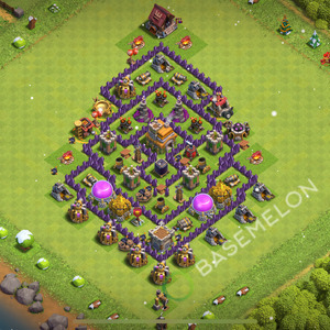 Town Hall Level 7 Trophy/Defense Base Design 2025, Anti Air, Anti 3 Stars, Layout #2240