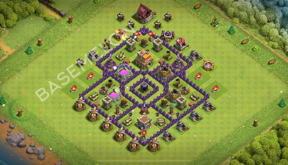 Aldea del Ayuntamiento Nivel 7 para Farming, Anti 2 Estrellas, Híbrido Diseño 2026, #2265