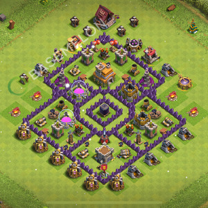 Town Hall Level 7 Farm Base Design 2025, Anti 2 Stars, Hybrid, Layout #2265