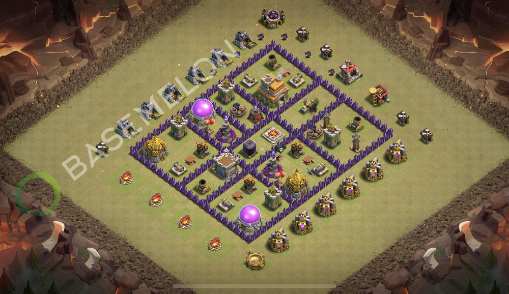 Town Hall Level 7 War Base Design 2025, Anti 3 Stars, Anti Everything, Layout #2359