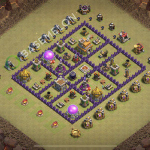 Town Hall Level 7 War Base Design 2025, Anti 3 Stars, Anti Everything, Layout #2359