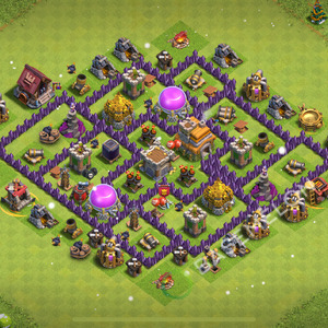 Town Hall Level 7 Trophy/Defense Base Design 2025, Anti Air, Hybrid, Layout #2373