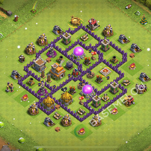 Town Hall Level 7 Farm Base Design 2025, Max Levels, Anti 3 Stars, Layout #2406