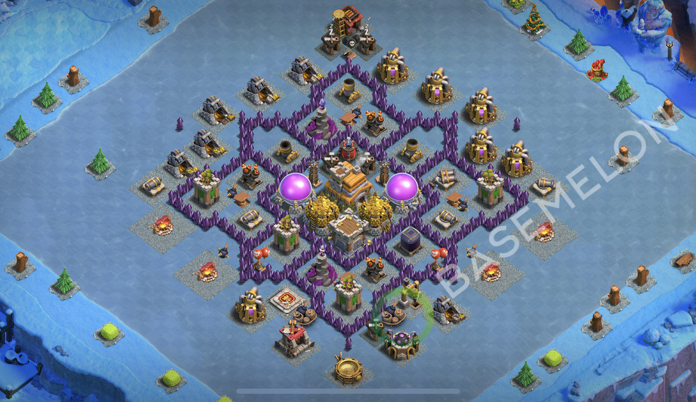 Town Hall Level 7 Farm Base Design 2026, Max Levels, Anti Everything, Layout #2638