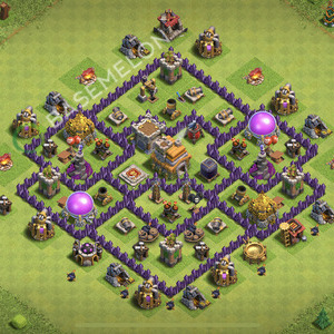 Hôtel de Ville Level 7 Trophées/Défense Base  2026, Anti 2 Étoiles, Hybride, Village #2649