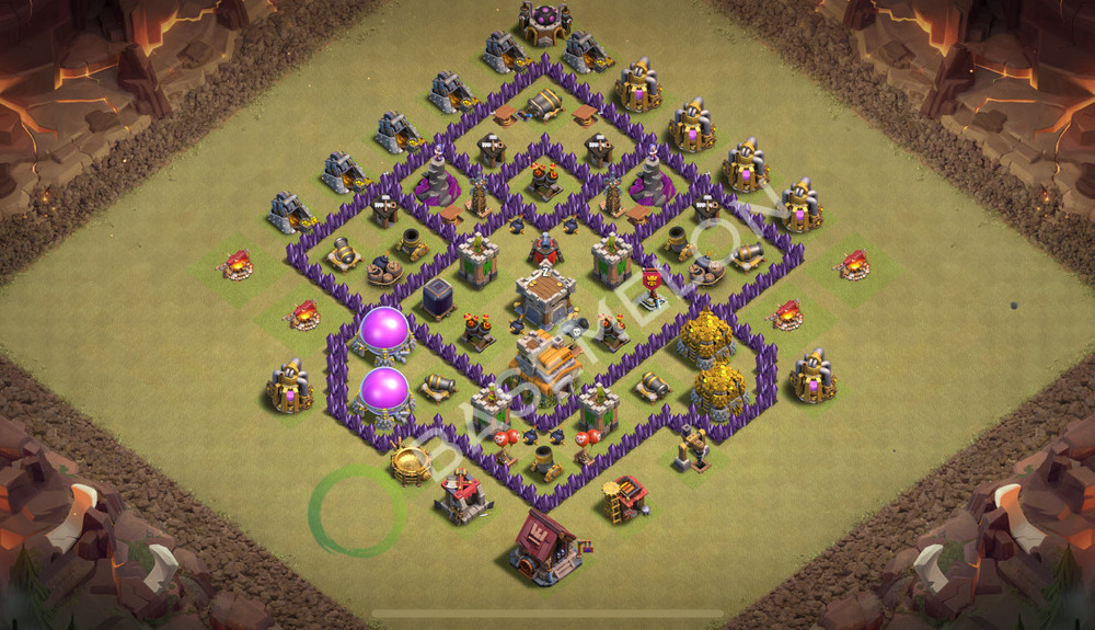 Hôtel de Ville Level 7 Guerre GDC Base  2026, Anti Tout, Hybride, Village #2664