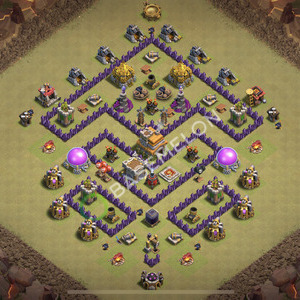 Town Hall Level 7 War Base Design 2026, Anti Everything, Layout #2800