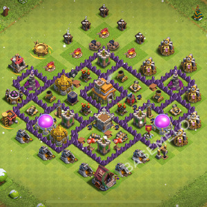 Aldea del Ayuntamiento Nivel 7 para Defensa, Anti 3 Estrellas, Híbrido Diseño 2026, #2848