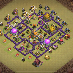 Hôtel de Ville Level 7 Guerre GDC Base  2026, Niveaux max, Hybride, Village #2894