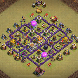 Town Hall Level 7 War Base Design 2026, Anti 2 Stars, Anti Everything, Layout #2913