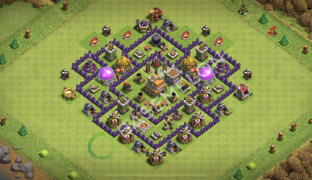 Town Hall Level 7 Trophy/Defense Base Design 2026, Anti Air, Layout #2926