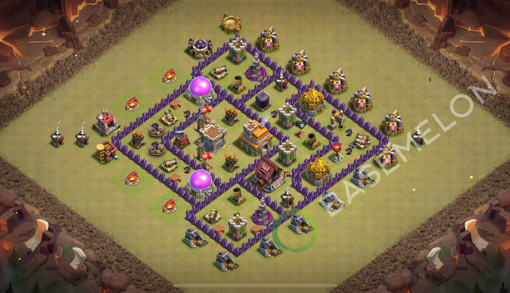 Town Hall Level 7 War Base Design 2026, Max Levels, Anti Everything, Layout #3068