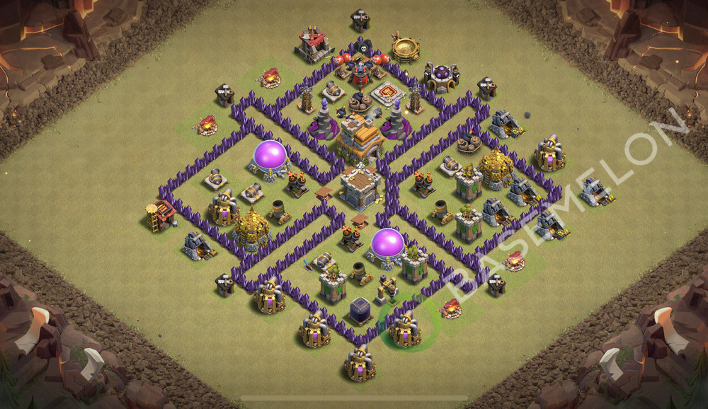 Town Hall Level 7 War Base Design 2026, Anti 3 Stars, Anti Everything, Layout #3092