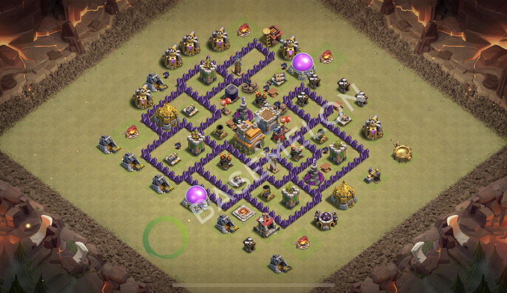 Town Hall Level 7 War Base Design 2026, Anti 3 Stars, Anti Air, Layout #3101
