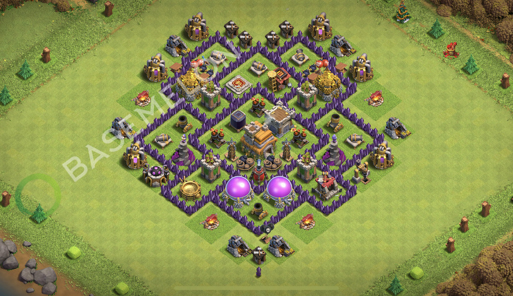 Hôtel de Ville Level 7 Trophées/Défense Base  2026, Anti 2 Étoiles, Hybride, Village #3132