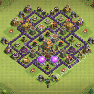 Hôtel de Ville Level 7 Trophées/Défense Base  2026, Anti 2 Étoiles, Hybride, Village #3132