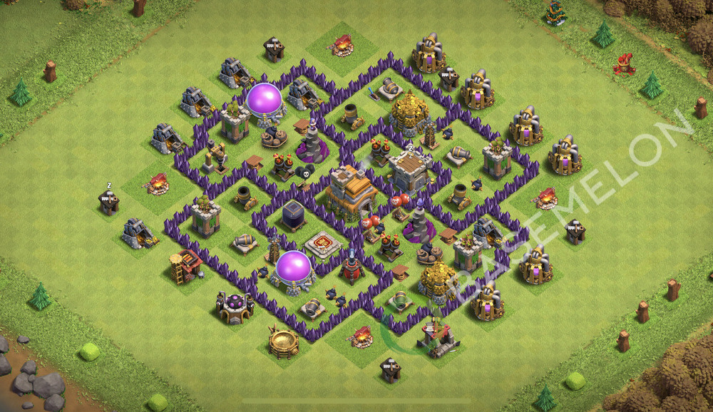 Town Hall Level 7 Farm Base Design 2026, Max Levels, Anti Everything, Layout #3206