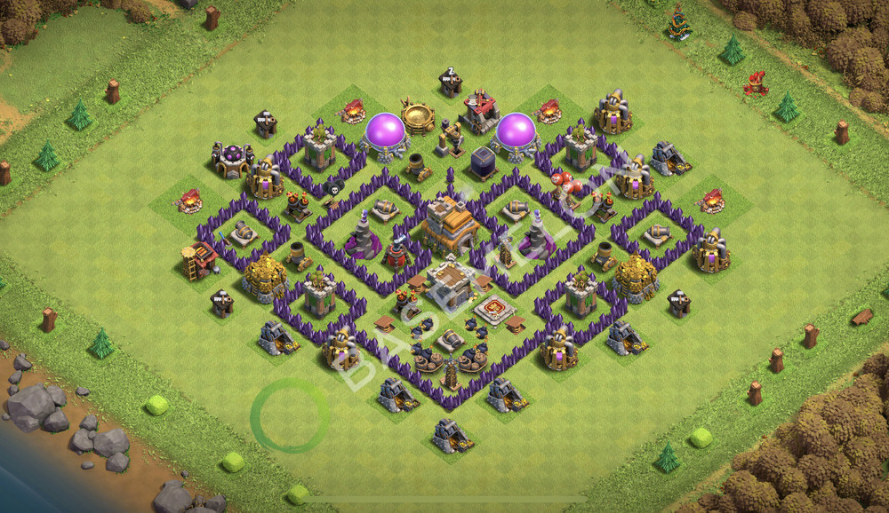 Town Hall Level 7 Trophy/Defense Base Design 2026, Anti 3 Stars, Anti Everything, Layout #3226