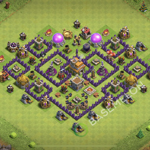 Town Hall Level 7 Trophy/Defense Base Design 2026, Anti 3 Stars, Anti Everything, Layout #3226