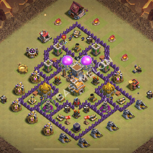 Town Hall Level 7 War Base Design 2026, Max Levels, Anti Everything, Layout #3242