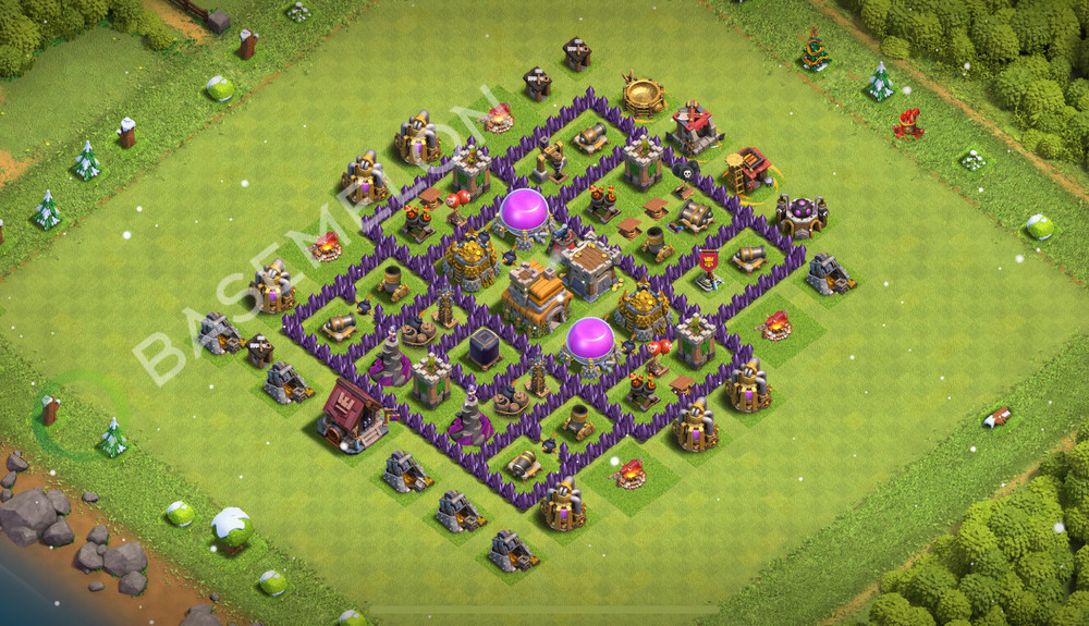 Town Hall Level 7 Farm Base Design 2026, Anti 2 Stars, Anti Everything, Layout #3259