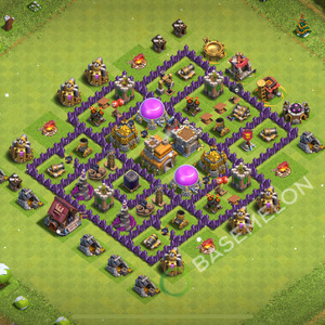 Hôtel de Ville Level 7 Farming Base  2026, Anti 2 Étoiles, Anti Tout, Village #3259