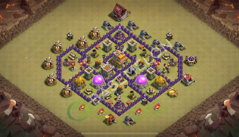 Town Hall Level 7 War Base Design 2026, Anti 3 Stars, Anti Everything, Layout #3335