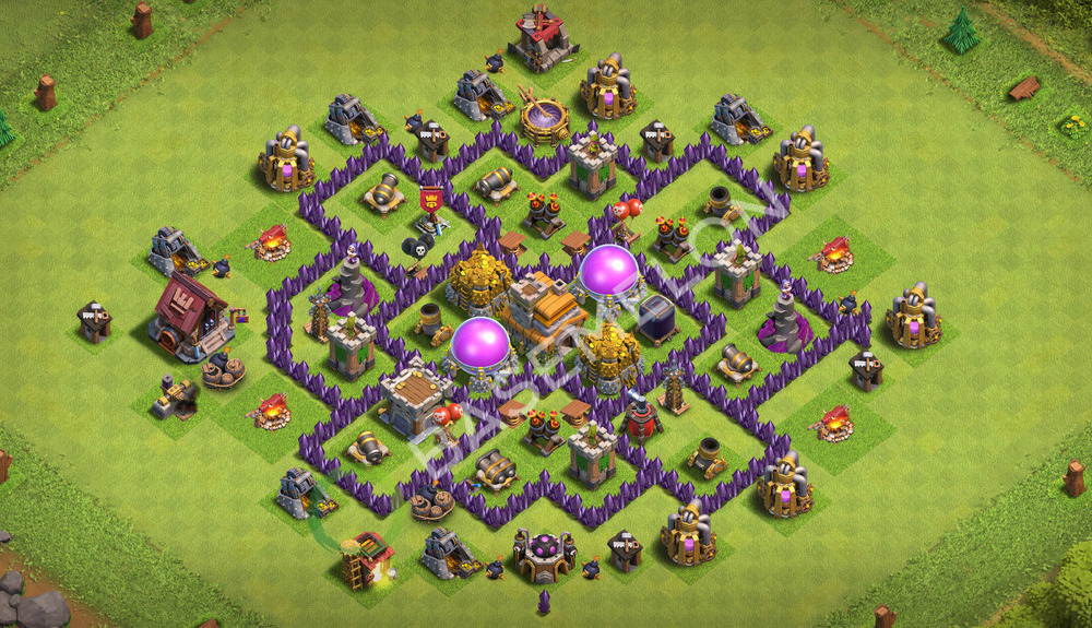 Town Hall Level 7 Farm Base Design 2026, Hybrid, Layout #3403