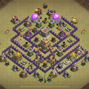 Aldea del Ayuntamiento Nivel 7 para Guerra, Anti 3 Estrellas, Anti Todo Diseño 2026, #3433