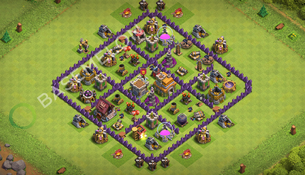 Rathaus Level 7 Farmen Base 2026, Max Level, Hybrid, Layout #3623
