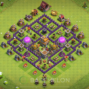 Town Hall Level 7 Farm Base Design 2025, Anti 2 Stars, Anti Everything, Layout #389