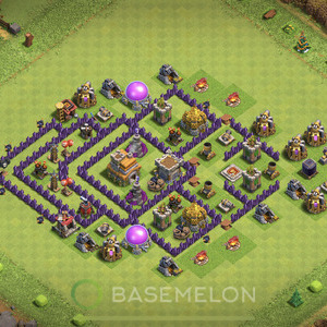Town Hall Level 7 Trophy/Defense Base Design, Anti Everything, Anti 3 Stars, Layout #53