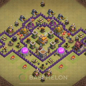 Town Hall Level 7 War Base Design 2025, Anti 3 Stars, Anti Everything, Layout #581