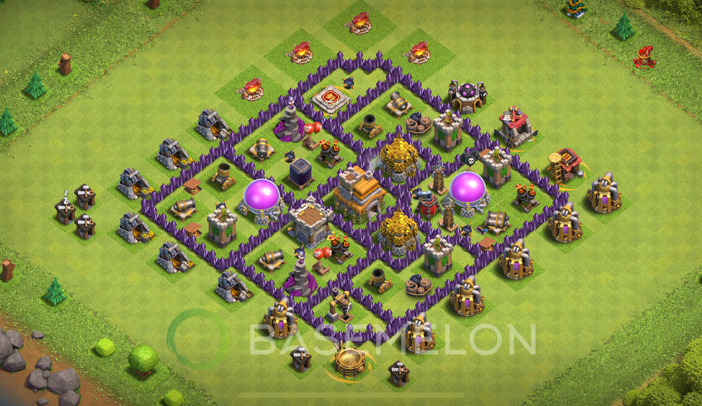 Town Hall Level 7 Farm Base Design 2024, Max Levels, Anti 3 Stars, Layout #681