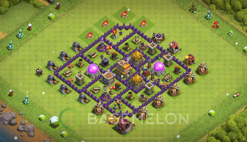 Town Hall Level 7 Farm Base Design 2025, Max Levels, Anti 3 Stars, Layout #681