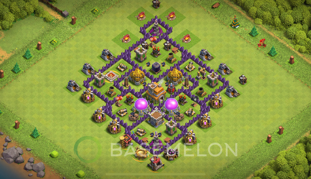 Town Hall Level 7 Farm Base Design 2024, Anti 2 Stars, Anti Everything, Layout #824