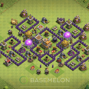 Town Hall Level 7 Trophy/Defense Base Design 2025, Anti Air, Hybrid, Layout #921