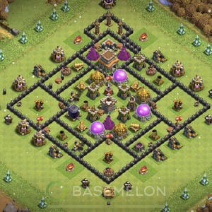 Town Hall Level 8 Farm Base Design 2025, Anti Everything, Layout #1142