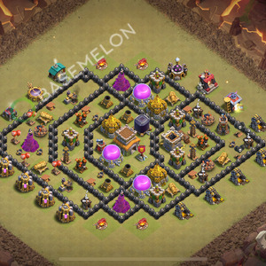 Town Hall Level 8 War Base Design 2025, Anti 3 Stars, Anti Everything, Layout #1412