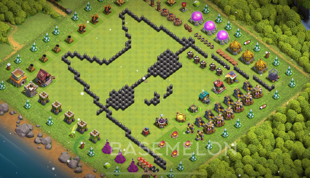 Town Hall Level 8 Progress Base Design 2025, Layout #1644
