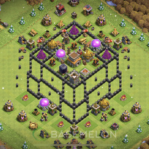 Town Hall Level 8 Progress Base Design 2025, Layout #1857
