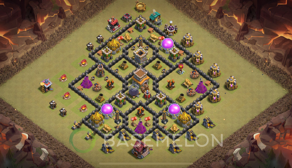 Rathaus Level 8 Krieg Base 2025, Layout #1990