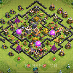 Town Hall Level 8 Farm Base Design 2025, Max Levels, Anti 3 Stars, Layout #2041