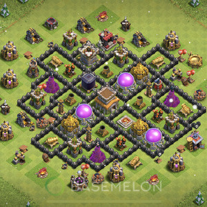 Town Hall Level 8 Farm Base Design 2025, Layout #2121